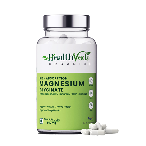 Magnesium Glycinate 550mg Capsules